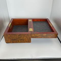 Late Biedermeier Box Walnut and Walnut Burl Austria circa 1850 - 4422234