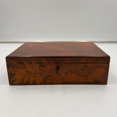 Late Biedermeier Jewelry Box Printed beech Germany circa 1840 - 4543873
