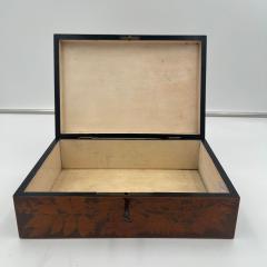 Late Biedermeier Jewelry Box Printed beech Germany circa 1840 - 4543874