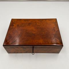 Late Biedermeier Jewelry Box Printed beech Germany circa 1840 - 4543876