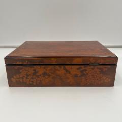 Late Biedermeier Jewelry Box Printed beech Germany circa 1840 - 4543881