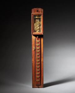 Late Edo Period 19th Century Japanese Pillar Clock Shaku Dokei C 1820 - 3123521