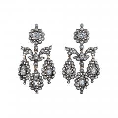 Late Georgian Girandole Diamond Earrings - 4789760