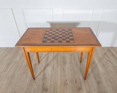 Late Gustavian Cherry and Nutwood Game Table with Checkerboard and Backgammon - 4282351