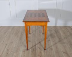 Late Gustavian Cherry and Nutwood Game Table with Checkerboard and Backgammon - 4282420