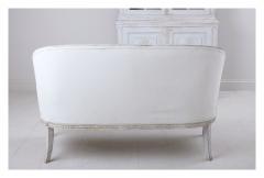 Late Gustavian Style Swedish Barrel Back Sofa Bench In Original Paint - 2673481