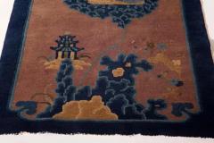 Late Ming c a Antique Carpet with emperor on clouds - 3690774