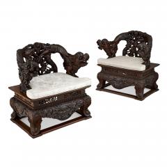 Late Qing Dynasty Hongmu Armchairs - 2676553