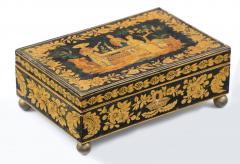 Late Regency Chinoiserie Penwork Box Circa 1830 - 117284