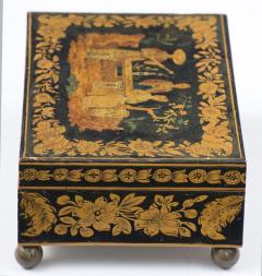 Late Regency Chinoiserie Penwork Box, Circa 1830