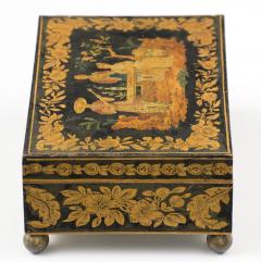 Late Regency Chinoiserie Penwork Box Circa 1830 - 117286