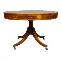 Late Regency Mahogany and Rosewood Drum Table - 3739414