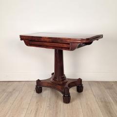 Late Regency Period Pedestal Game Table England circa 1825 - 4806574