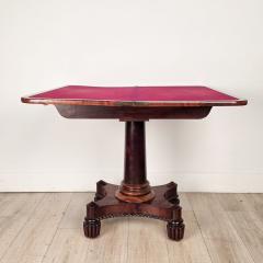Late Regency Period Pedestal Game Table England circa 1825 - 4806579