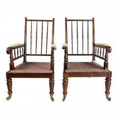 Late Regency Rosewood Armchairs a Pair - 1521995