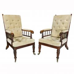 Late Regency Rosewood Armchairs a Pair - 1522022