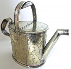 Late Victorian English Silver Plated Diminutive Watering Can Circa 1895 - 3913272