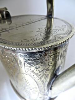 Late Victorian English Silver Plated Diminutive Watering Can Circa 1895 - 3913284