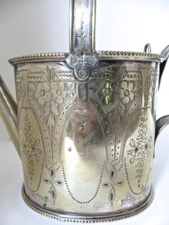 Late Victorian English Silver Plated Diminutive Watering Can Circa 1895 - 3913285