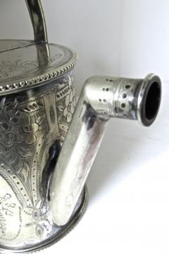 Late Victorian English Silver Plated Diminutive Watering Can Circa 1895 - 3913296