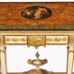 Late Victorian parcel gilt and painted Adam style console table - 820518