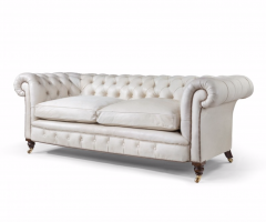 Late Victorian two seat Chesterfield sofa to be coloured on request - 1163111