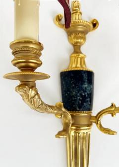 Laudarte SLR Gilt Bronze Wall Sconces with Marble Insets Pair of Tania AP 2L - 3918672