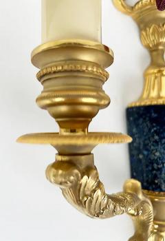 Laudarte SLR Gilt Bronze Wall Sconces with Marble Insets Pair of Tania AP 2L - 3918721