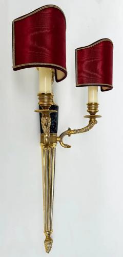 Laudarte SLR Gilt Bronze Wall Sconces with Marble Insets Pair of Tania AP 2L - 3918723