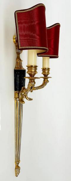 Laudarte SLR Gilt Bronze Wall Sconces with Marble Insets Pair of Tania AP 2L - 3918729