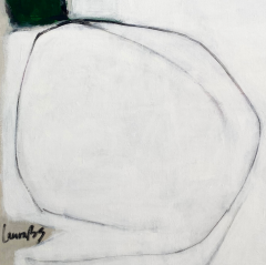 Laura Basterra Sanz Intended White Abstract painting 2024 - 3686611
