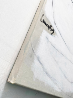 Laura Basterra Sanz Intended White Abstract painting 2024 - 3686614