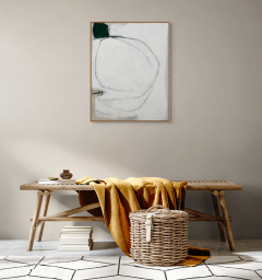 Laura Basterra Sanz Intended White Abstract painting 2024 - 3686685