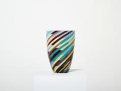 Laura Diaz de Santillana Tall Laura de Santillana for Venini blown glass Klee vase 1984 - 2781946