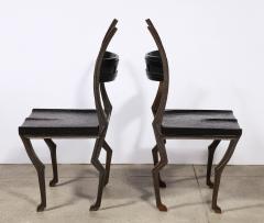 Laura Johnson Drake Pair of Rare Metal Chairs - 3021243