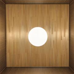 Laura Portarrieu PALEA PL01 Straw marquetry floor lamp - 1304970