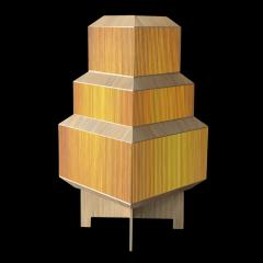 Laura Portarrieu PALEA PL01 Straw marquetry floor lamp - 1304978