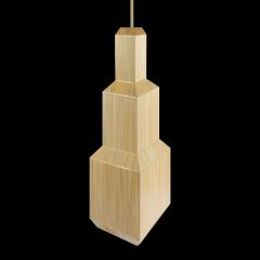 Laura Portarrieu PALEA PL02 Straw marquetry pendant - 1304953