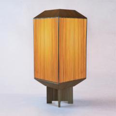 Laura Portarrieu PALEA PL03 Straw marquetry table lamp - 1304966