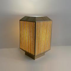 Laura Portarrieu PALEA PL04 Straw marquetry table lamp - 2371676