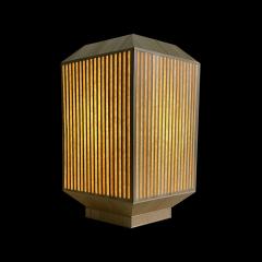 Laura Portarrieu PALEA PL04 Straw marquetry table lamp - 2371678