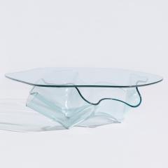 Laurel Fyfe Laurel Fyfe Mid Century Handkerchief Art Glass Coffee Table - 4450048
