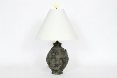 Laurel Lamp Company Ancient Asian Style Bronze Table Lamp circa 1960 - 2851590