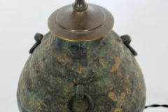 Laurel Lamp Company Ancient Asian Style Bronze Table Lamp circa 1960 - 2851607