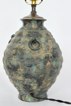 Laurel Lamp Company Ancient Asian Style Bronze Table Lamp circa 1960 - 2851629