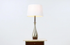 Laurel Light Co Mid Century Modern Sculpted Brass Table Lamp by Laurel - 2688167