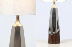 Laurel Light Co Mid Century Sculpted Brass Table Lamp by Laurel - 2694258