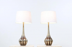 Laurel Light Co Mid Century Sculpted Brass Tables Lamp by Laurel - 2695080