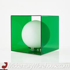 Laurel Mid Century Green Acrylic Cube Lamp - 2569683