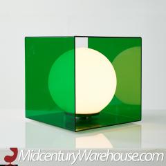 Laurel Mid Century Green Acrylic Cube Lamp - 2569684